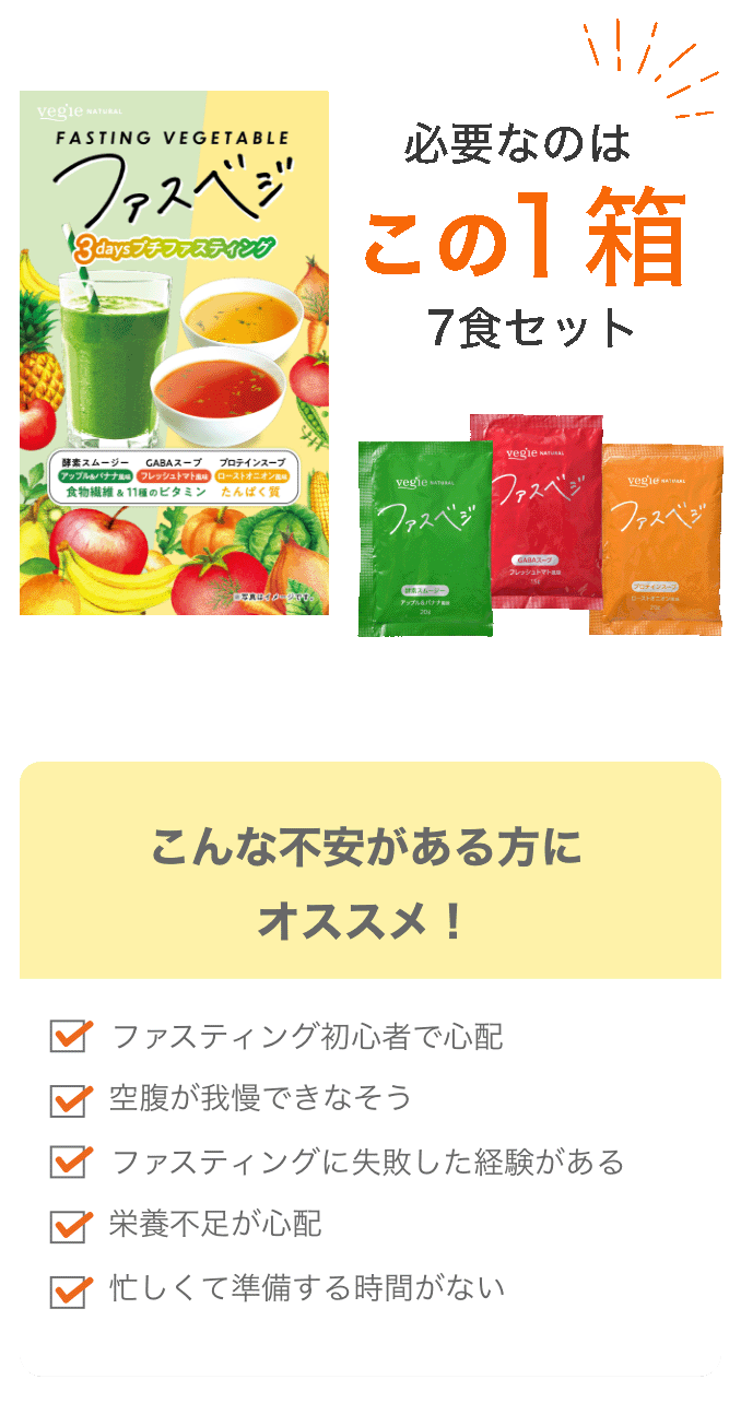 必要なのは1箱7食セット
